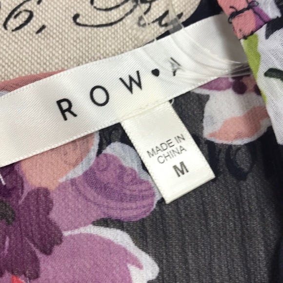 ROW A Long Sleeve Floral Print Godet Romper - Picture 5 of 5